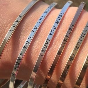 💖Bangle ALWAYS BE MY BABY Message bracelet